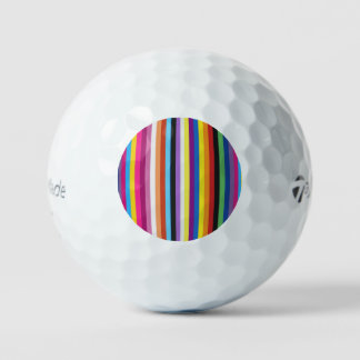 Balles De Golf Pride Flag Colorful Stripes Pattern