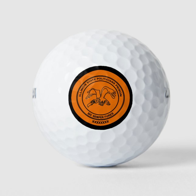 Balles De Golf Prison des politiciens de l'Illinois (Devant)