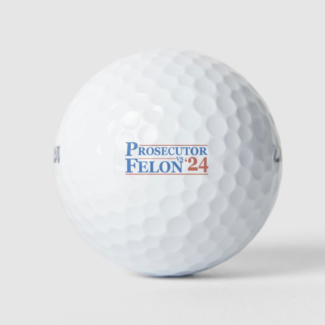 Balles De Golf Procureur Vs Felon Élection Américaine 2024 T-Shir (Devant)