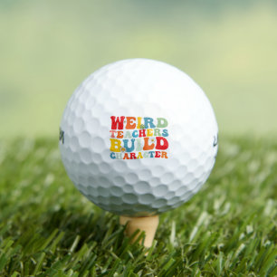 Balles De Golf Prof bizarre construit le caractère professeur gro
