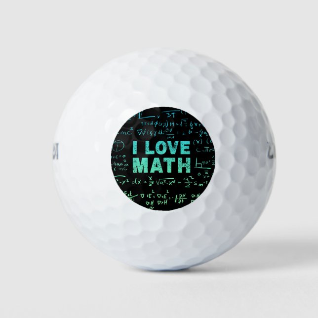 Balles De Golf Professeur De Mathématiques Ou Professeur De Mathé (Devant)
