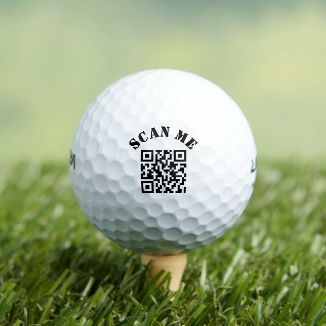 Balles De Golf Promotion du code QR d'entreprise personnalisé (T-shirt Insitu)