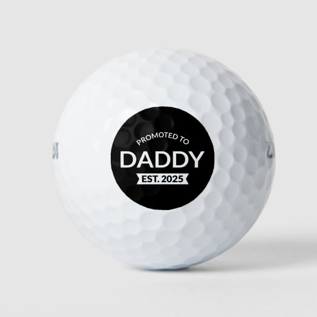 Balles De Golf Promu À Daddy Est. 2025 II (Devant)