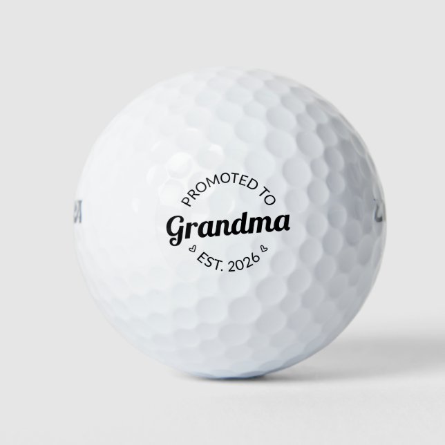 Balles De Golf Promu À Grand-Mère Est. 2026 I (Devant)