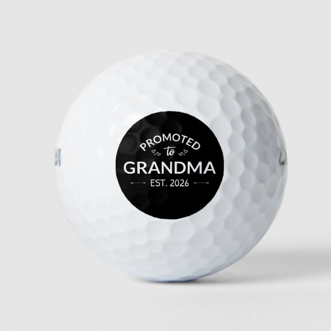 Balles De Golf Promu À Grand-Mère Est. 2026 II (Devant)