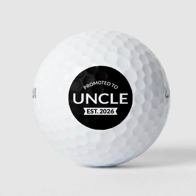 Balles De Golf Promu À Oncle Est. 2026 II (Devant)