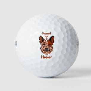 Balles De Golf Propriété d'un Heeler (rouge)