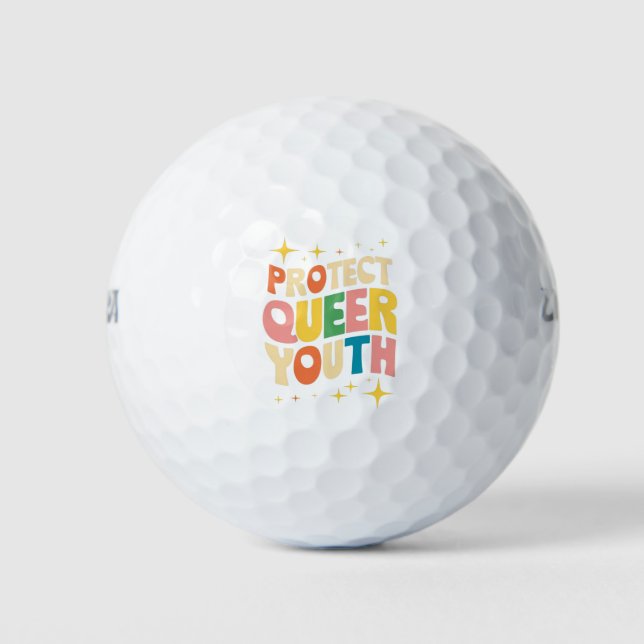 Balles De Golf Protéger les jeunes queer Protéger les enfants tra (Devant)