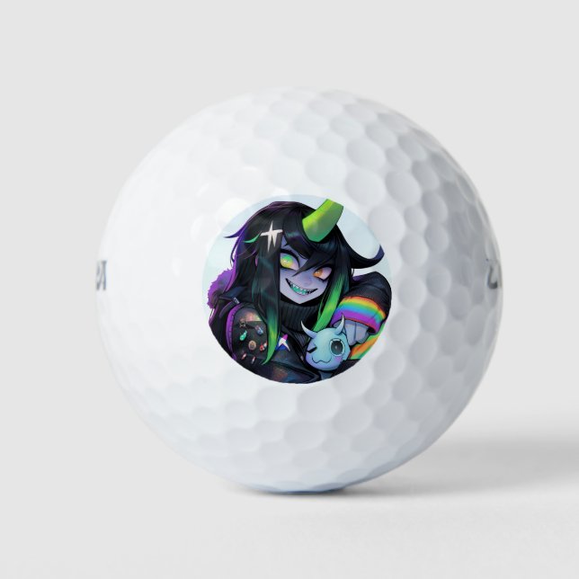 Balles De Golf Psycho mignon Monster Anime Girl (Devant)