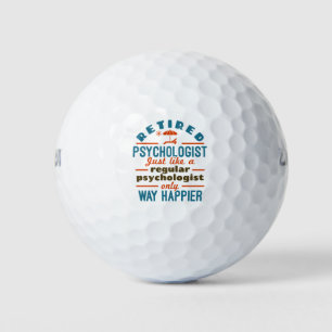 Balles De Golf Psychologue Thérapeute Retraité Happier à la retra
