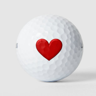 Balles De Golf Puffy Heart