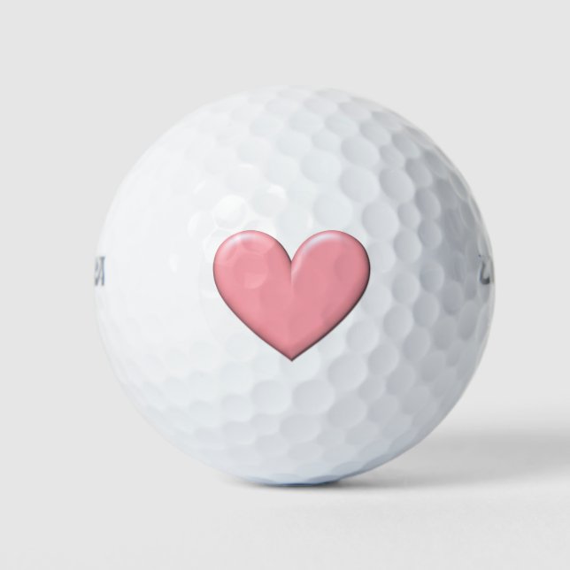 Balles De Golf Puffy Heart (Devant)