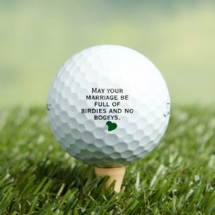 Balles De Golf Puisse votre mariage être plein d'oiseaux et pas d