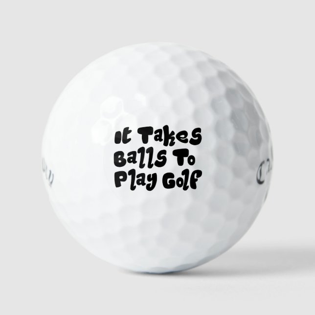 Balles de Golf Puns Drôles - Personnalisé Ça Prend (Recto)