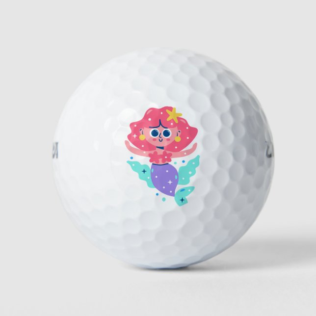 Balles De Golf Purple mermaid (Devant)
