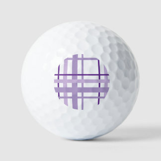Balles De Golf Purple Striped Pattern 