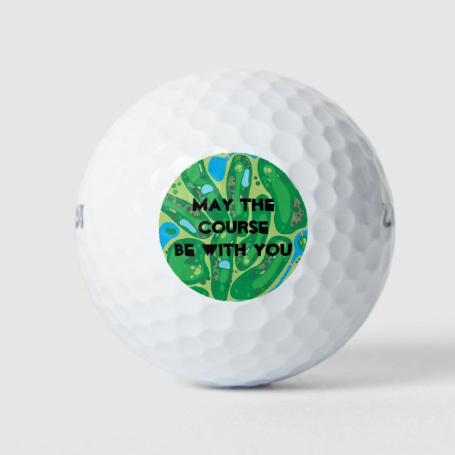 Balles De Golf Que le cours soit avec vous (Devant)