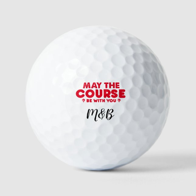 Balles De Golf Que le cours soit avec vous (Recto)