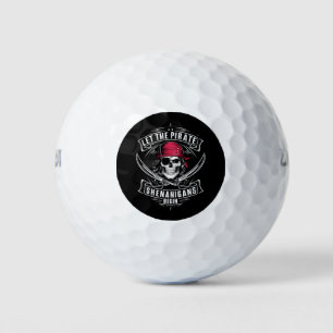 Balles De Golf Que les frasques de pirates commencent crâne d'Hal