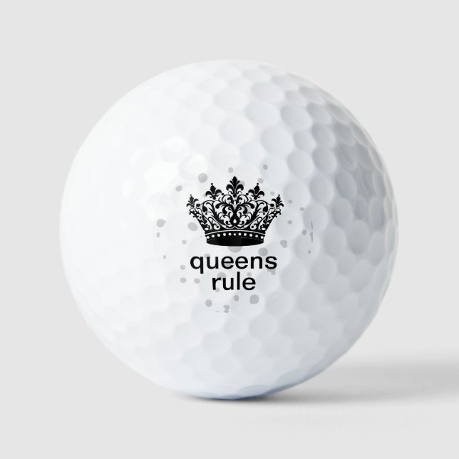 Balles De Golf Queens Rule Crown  (Recto)