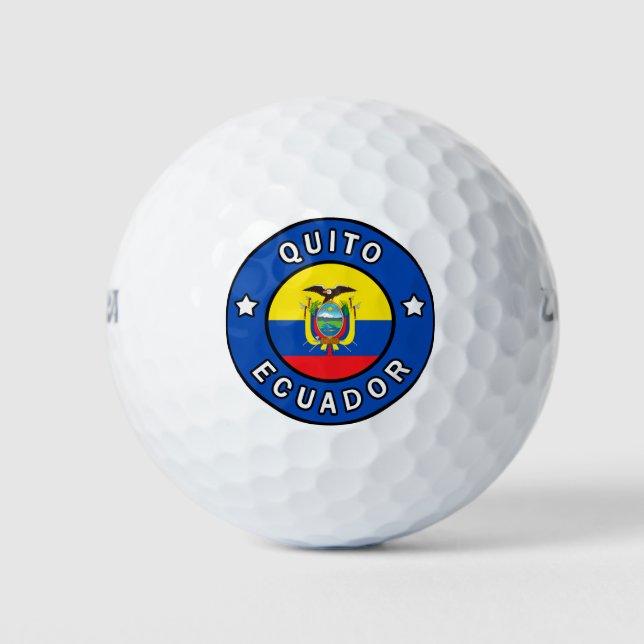 Balles De Golf Quito Équateur (Devant)