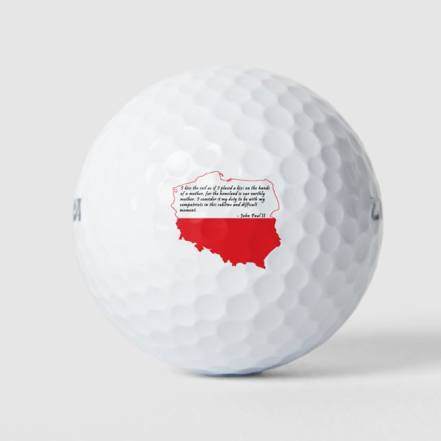 Balles De Golf Quota From Pope John Paul II (Devant)