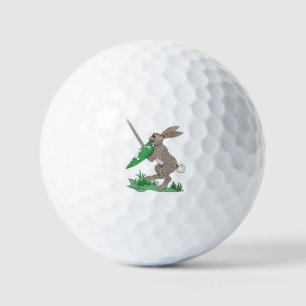 Balles De Golf Rabbit de guerrier médiéval