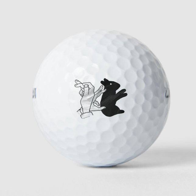 Balles De Golf Rabbit Silhouette main (Devant)