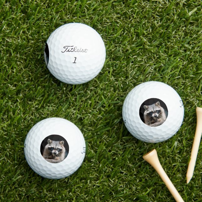 Balles De Golf Raccoon 004 (Herbe in situ)