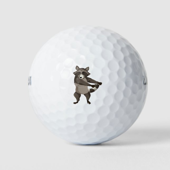Balles De Golf Racoon (Devant)
