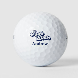 Balles De Golf Rad Papa Retro Type Personnalisé Blue Golf Balls