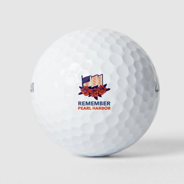 Balles De Golf Rappelez-vous Pearl Harbour (Devant)