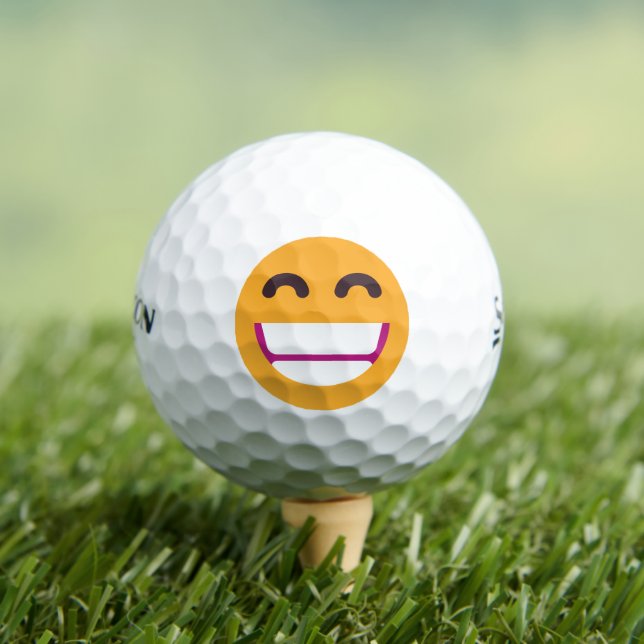Balles De Golf Rayonnement Visage Souriant Yeux mignons Couleurs  (T-shirt Insitu)