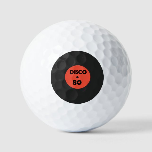 Balles De Golf Record Plate Golf Balls - Disco Music Party (Recto)