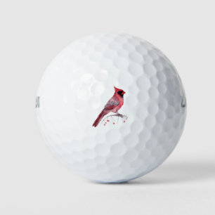 Balles De Golf Red Cardinal Bird