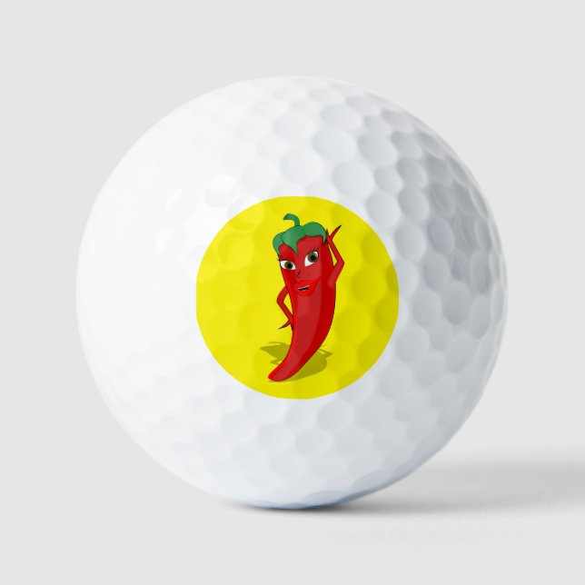 Balles De Golf Red Hot Pepper Diva (Recto)