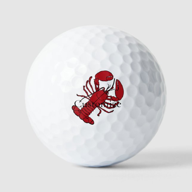 Balles De Golf Red Maine Lobster Thunder_Cove (Recto)
