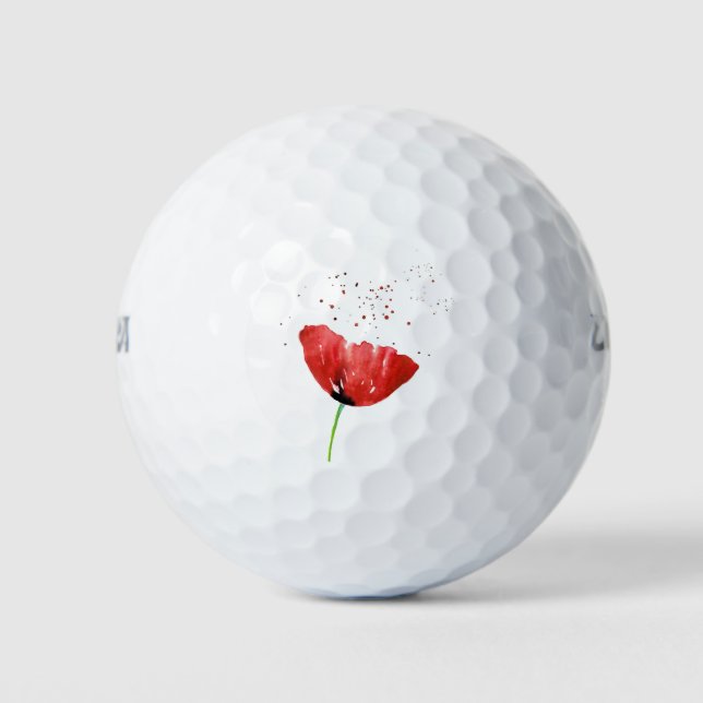 Balles De Golf Red Poppy (Devant)