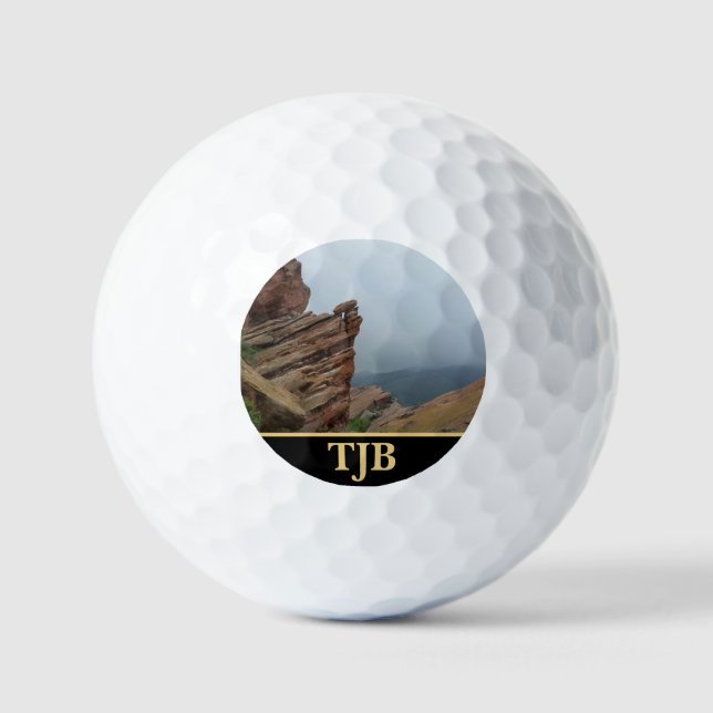 Balles de golf "Red Rocks" paysagères (Recto)