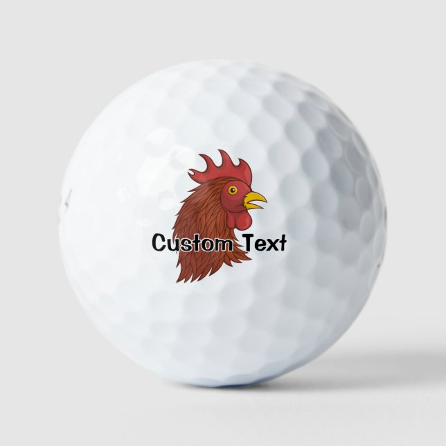 Balles De Golf Red Rooster's Head Golf Balls (Devant)