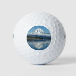 Balles De Golf Reflet du mont Moran dans le Grand Teton