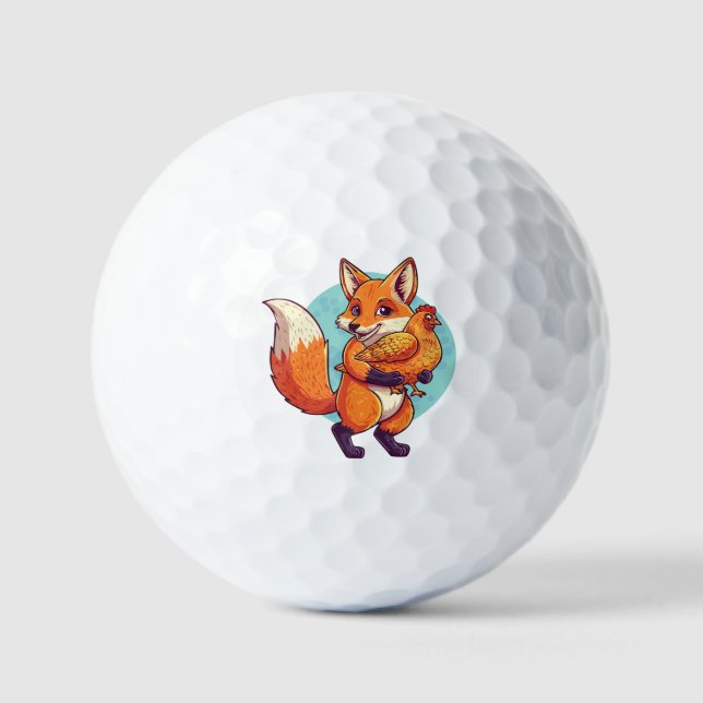 Balles De Golf Renard roux (Recto)