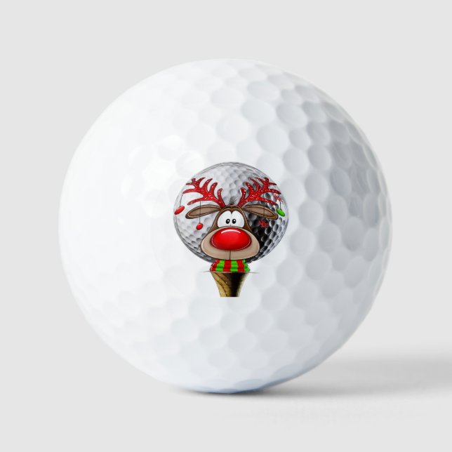 Balles De Golf Rennes de Noël  (Recto)