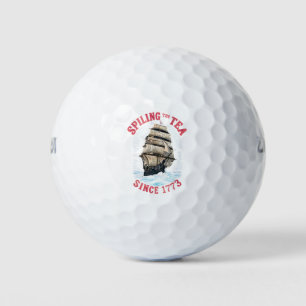 Balles De Golf Répandre le thé depuis 1773 4 juillet