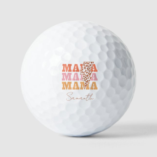 Balles De Golf Répétition Rustique "Mama" (Recto)