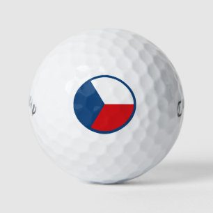 Balles De Golf République tchèque rond drapeau symbole du pays ar