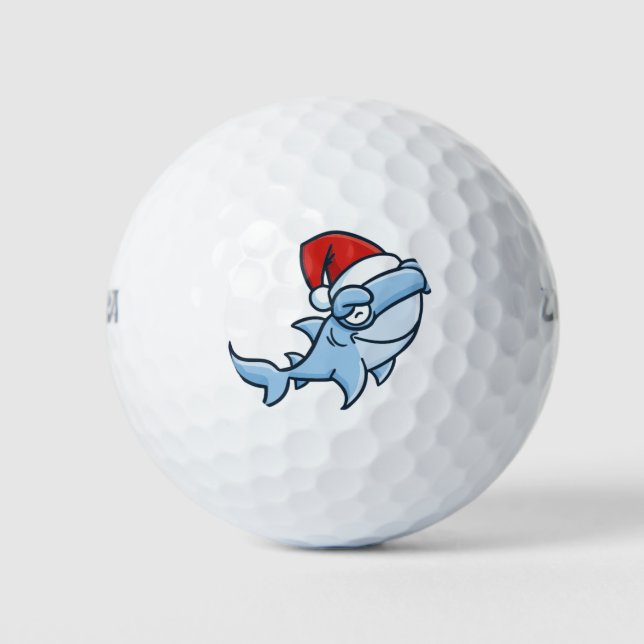 Balles De Golf Requin de Noël (Devant)