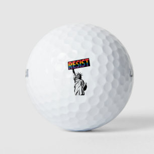 Balles De Golf Résister Statue de la Liberté Féministe Cadeau