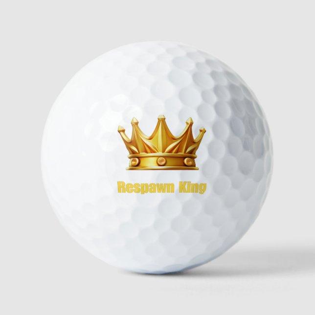 Balles De Golf Respawn King - Gamer Crown Golf Ball (Recto)