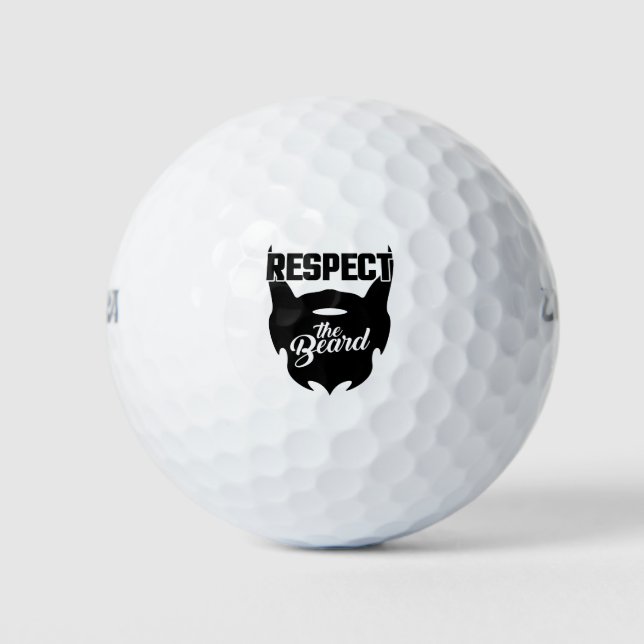 Balles De Golf Respectez La Barbe (Devant)